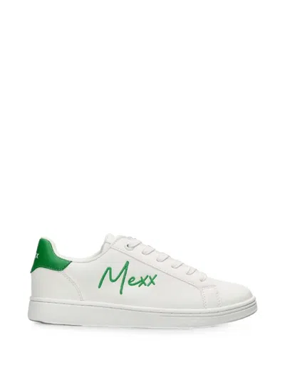 Mexx Glib Logo-embroidered Sneakers In White
