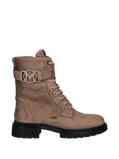 Mexx Kimberly Glad Logo-buckle Lace-up Boots In Multi