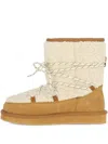 Mexx Lace-up Shearling Boots In Neutral