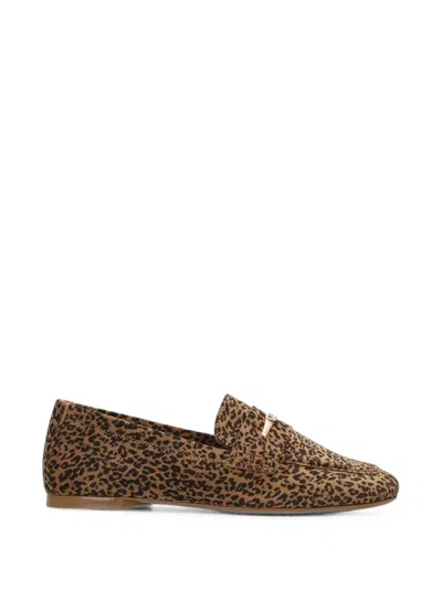 Mexx Leopard-print Loafers In Brown