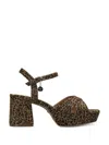 LEOPARD-PRINT PLATFORM SANDALS