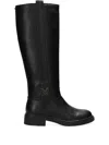 Mexx Logo Plaque Knee-high Boots In Black