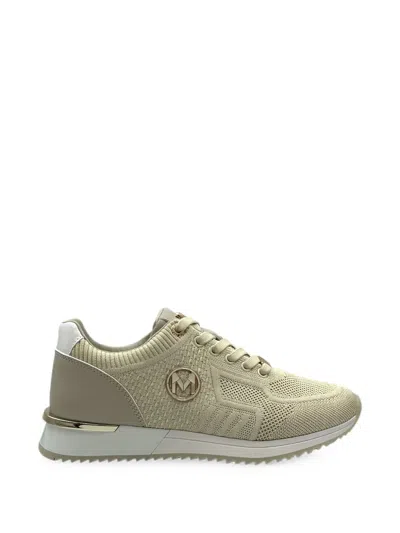 Mexx Logo-plaque Knitted Sneakers In Green