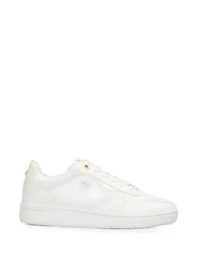 Mexx Logo-plaque Panelled Sneakers In White