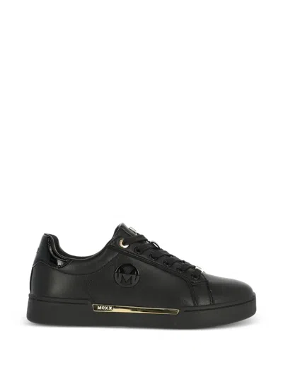 Mexx Logo-plaque Sneakers In Black