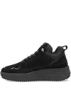 Mexx Platform Lace-up Sneakers In Black