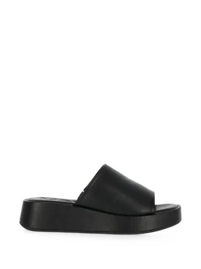 Mexx Platform Square-toe Slippers In Black