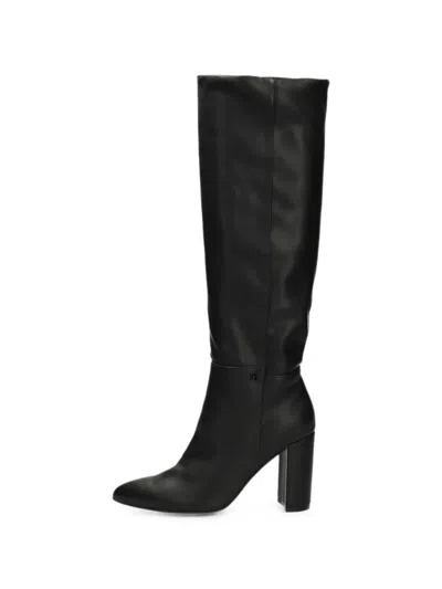 Mexx Pointed-toe Block-heel Boots In Black