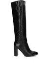 Mexx Point-toe Block-heel Boots In Black
