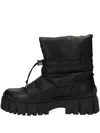 Mexx Quilted Platform Ankle Boots In Black