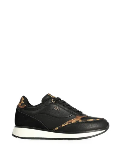 Mexx Solora Rare Leopard-print Panelled Sneakers In Multi