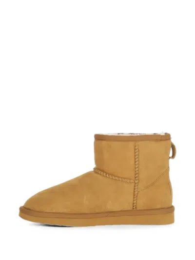 Mexx Suede Slip-on Ankle Boots In 브라운