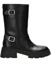 Mexx Sumatra River Buckle Platform Boots In Black