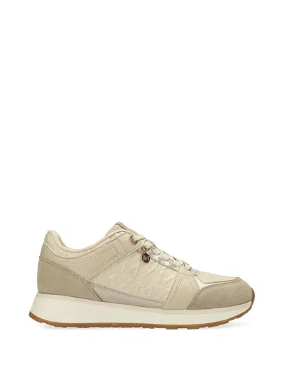 Mexx Tiara Rare Monogram-pattern Panelled Sneakers In Neutral