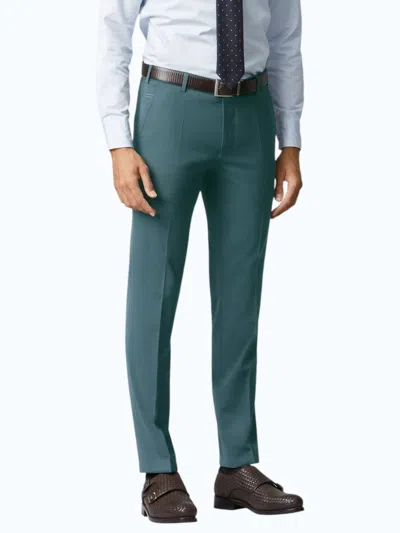 Meyer Travel Twill Trouser In Teal In Green