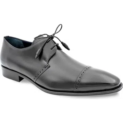 Mezlan 2-eyelet Cap Toe Leather Derby In Black