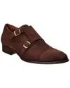 Mezlan Actore Double Monk Strap Shoe In Brown