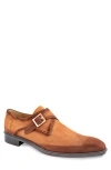 Mezlan Albini Monk Strap Shoe In Brown