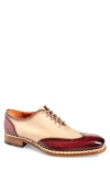 Mezlan Almagro Brogue Oxford In Red/bone