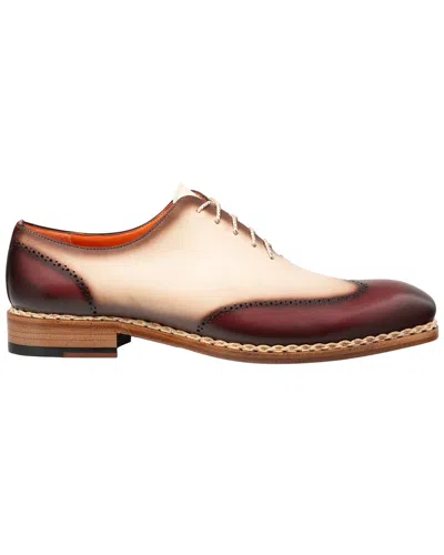 MEZLAN MEZLAN ALMAGRO TWO-TONE LEATHER OXFORD