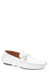 Mezlan Bit Loafer Driving Shoe In White