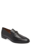 Mezlan Bit Ornament Leather Loafer In Black