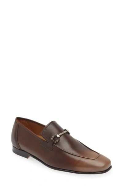 Mezlan Brunello Horsebit Loafer In Taupe/ Brown