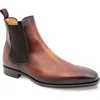 Mezlan Cervantes Plain Toe Chelsea Boot In Brown