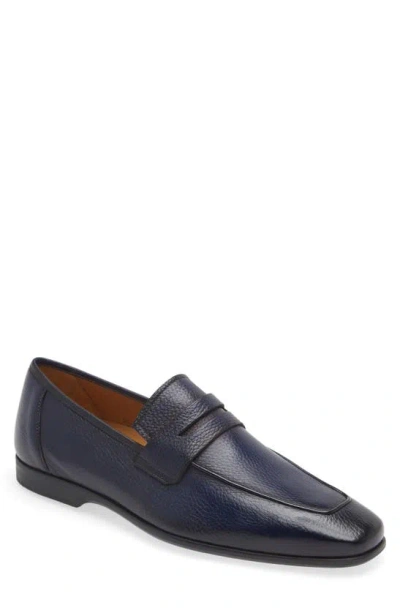 Mezlan Carver Penny Loafer In Blue