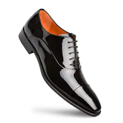 Pre-owned Mezlan Dress Shoes Laceup Fashion Premium Formal Oxford Patent Leather Black