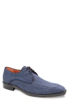 Mezlan Embossed Derby In Blue