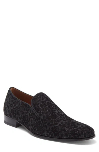 Mezlan Floral Jacquard Loafer In Black