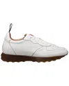 Mezlan Gerardo Deerskin Leather Sneaker In White