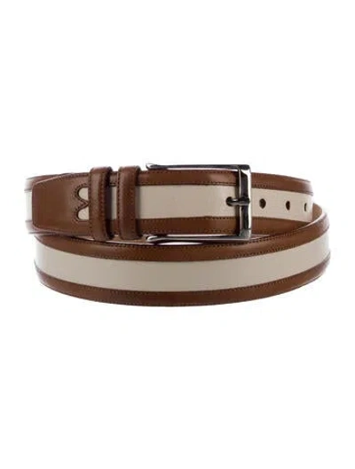 Pre-owned Mezlan Leather Belt In Brown