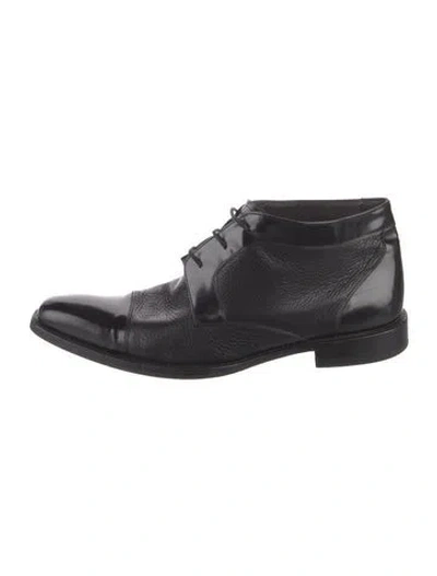 Pre-owned Mezlan Leather Derby Shoes In Blue
