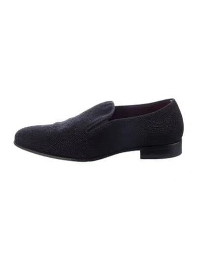 Pre-owned Mezlan Leather Loafers In Black