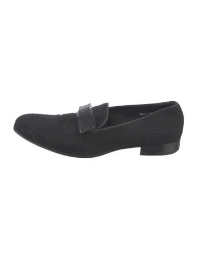 Pre-owned Mezlan Leather Loafers In Blue
