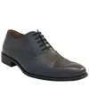 Mezlan Leather Oxford In Grey