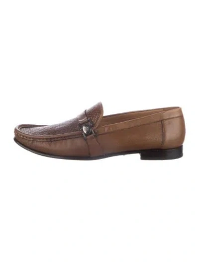Pre-owned Mezlan Leather Oxfords In Brown