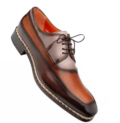 Mezlan Men's Bowery Shoes In Cognac/chocolate/taupe In Multi
