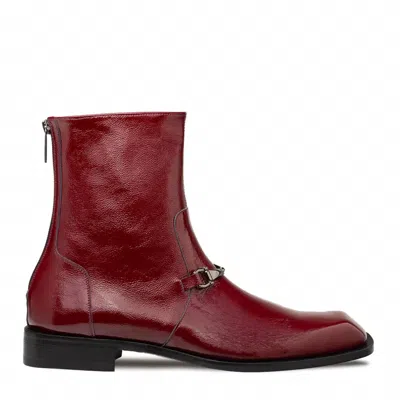 Mezlan Men's Buscemi Hi-shine Boot In Burgundy In Red