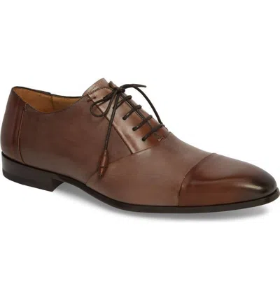 Pre-owned Mezlan Men's Julius Oxford Shoes In Cognac/taupe