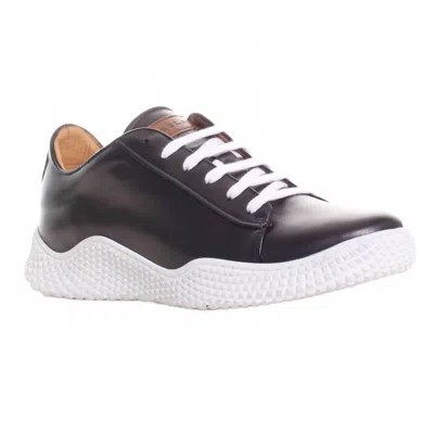 Mezlan Men's Scallop Sole Sneaker In Black