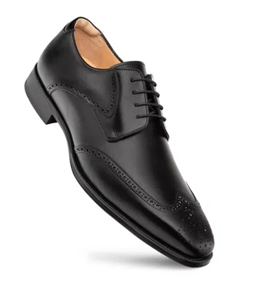 Mezlan Men's Tasso Wing Tip Derby In Black