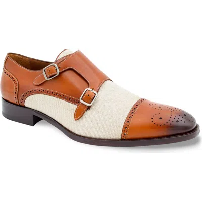Mezlan Patina Monk Strap Loafer