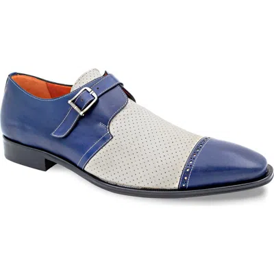 Mezlan Patina Monk Strap Loafer