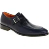 Mezlan Pego Monk Strap Shoe In Blue