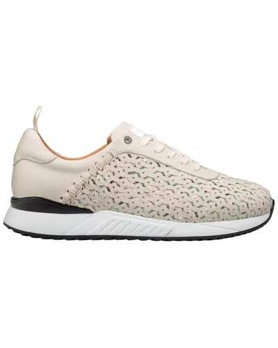 MEZLAN MEZLAN PLATA LASER-CUT LEATHER SNEAKER