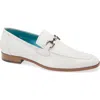 Mezlan Rios Bit Ornament Leather Loafer In White