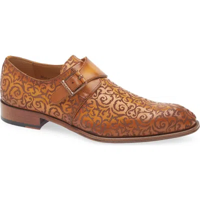 Mezlan Soria Monk Strap Loafer In Camel